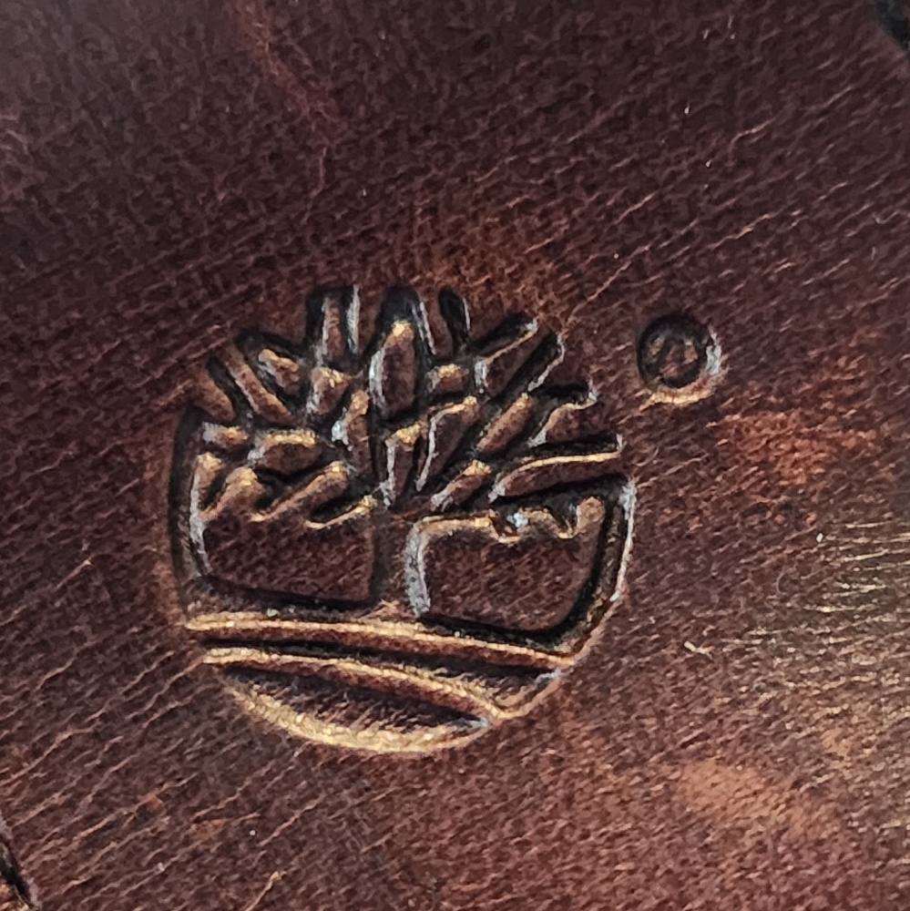 Timberland Leather Lined‎ Brown Genuine Leather Slide On Thong Sandals Size 10 - Picture 10 of 11